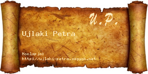 Ujlaki Petra névjegykártya